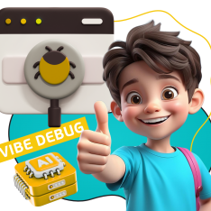 Тестирование & Vibe Debug. Охотники за багами - КИБЕРшкола программирования для детей, компьютерные курсы для школьников, начинающих и подростков - KIBERone г. Заречный