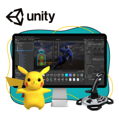 Мир игр на Unity 2D на популярном движке + AI-помощники - КИБЕРшкола программирования для детей, компьютерные курсы для школьников, начинающих и подростков - KIBERone г. Заречный