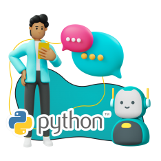 Умный чат-бот на Python - КИБЕРшкола программирования для детей, компьютерные курсы для школьников, начинающих и подростков - KIBERone г. Заречный