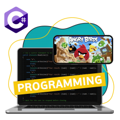 Программирование на C#. Удивительный мир 2D-игр - КИБЕРшкола программирования для детей, компьютерные курсы для школьников, начинающих и подростков - KIBERone г. Заречный